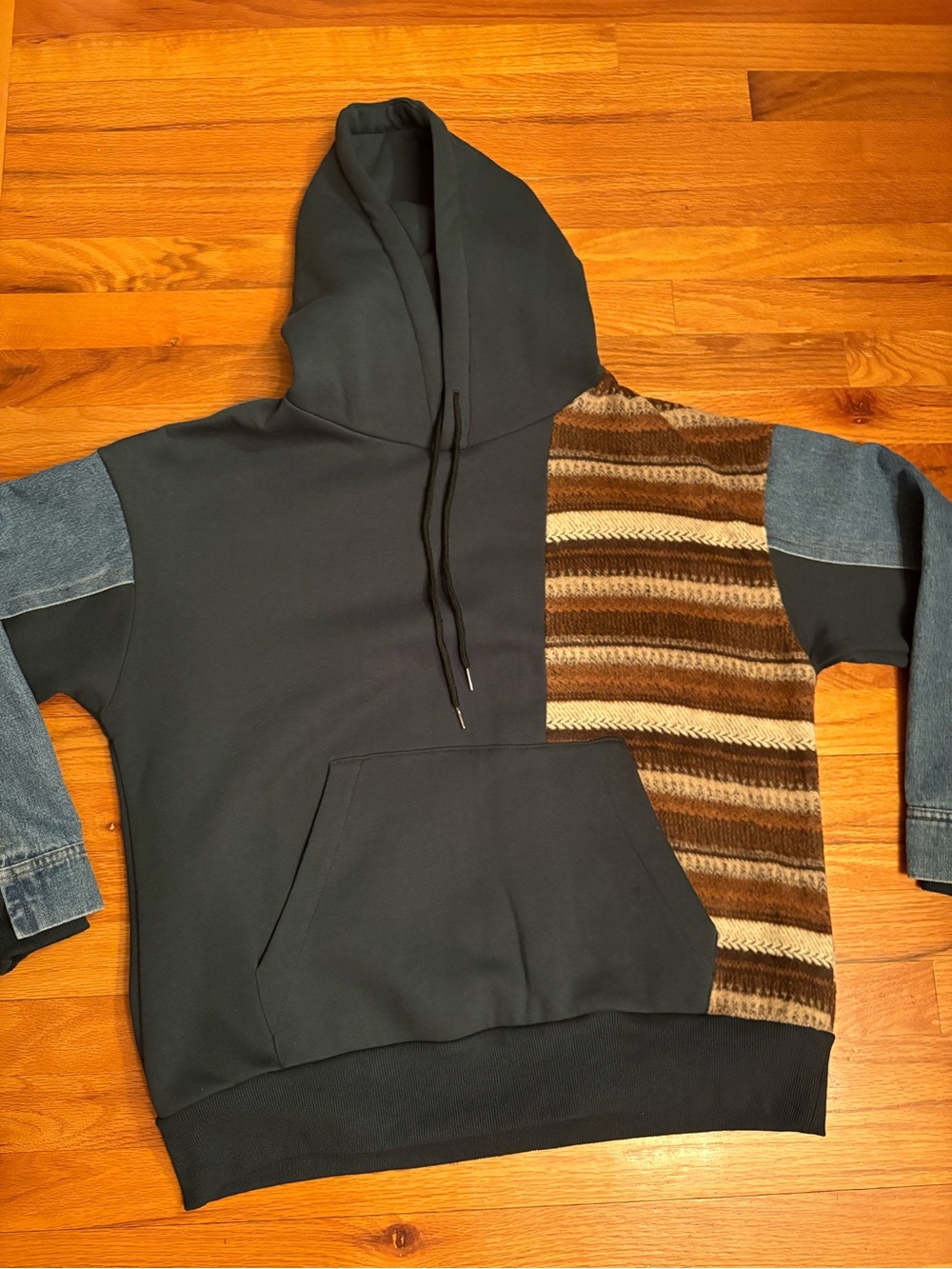 BKE Hoodie with Denim/Fleece line material trim 😊❤️